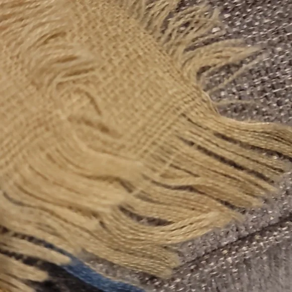 Plaid Fringe Scarf Shawl Wrap - Picture 2 of 3